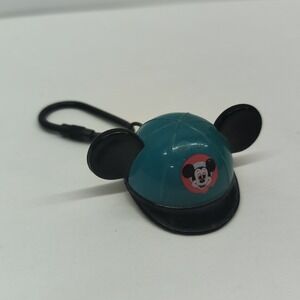 Vintage Mickey Mouse Ears Blue Hat Keychain Walt Disney World Souvenir